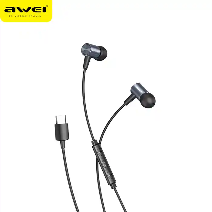 Awei Tc-2 Bass Sound In-ear Type-c Sport Earphones
